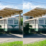 桜川公園の川崎市電702号